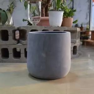 FRP 대형화분 단지형 HP1087 34x33cm 네추럴시멘트 (WFKAD8T)