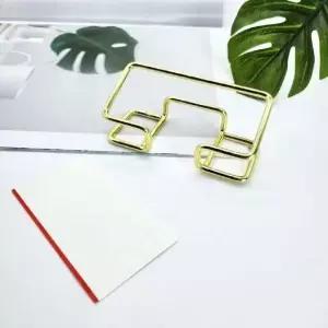 금속 명함 홀더 골드 보관함 비즈니스 카드 꽂이 (WFKA857)