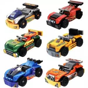 미니 단체 레이싱 블록 조립완구 선물 생활용 6개