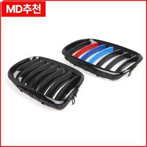 BMW E70 X5 X6 2007-2013 SUV 프론트 키드니 그릴 ///M 컬러 샤이니 블랙 51137157687