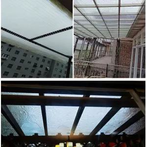 렉산롤 차양 투명 판넬 복층 비가림 어닝 지붕재 덮개 농막