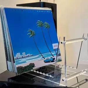 LP보관함 엘피판 투명아크릴렉 턴테이블 수납함 정리