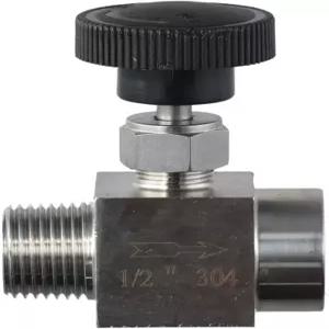 올 기프트 니들 밸브 304 스테인리스 스틸 내구성남녀 볼 고압 1/2인치 NPT 글로브 수도 오일용