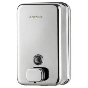 모든 건식 상업용 벽걸이 비누 디스펜서 37온스 1100ml 대용량 연마 스테인리스 스틸 수동 디스펜서, 고속 교통 화장실용