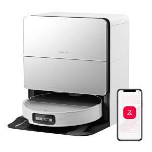 로보락 사로스 10 로봇 청소기 및 걸레, 22,000Pa 흡입, AI 장애물 방지, 3.14인치 초박형 지능형 먼지 감지, 제로 엉킴 메인 브러시, 온수 걸레 독 셀프 클리닝