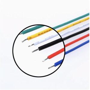 130개 24AWG 점퍼 8CM 키트 PVC 주석 브레드보드 전자 솔더 색상 케이블 PCB 6가지 도금 와이어 5CM 유연 10CM