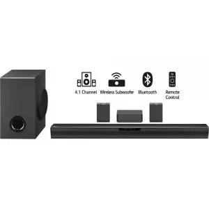 [관부가세포함] 무선 후방 스피커 및 서브우퍼가 탑재된 LG SQC4R 4.1ch 사운드 바 시스템