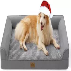 대형견을 위한 코지 키스 정형외과 반려견 침대 방수 안감이 있는 XL 볼스터 반려동물 소파 최대 100파운드