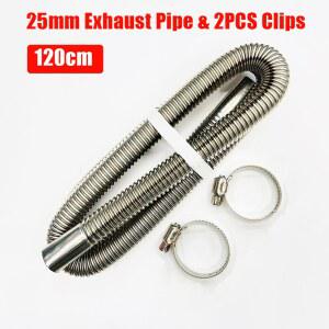 120CM 공기 디젤 주차 히터 Eberspacher Webasto 자동차 부품에 대 한 스테인레스 스틸 배기 파이프 튜브 가스 벤트 호스