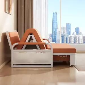 원룸 0.82m 소파베드 무빙 공간활용가구 확장형소파 오렌지