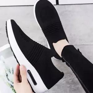 [하프클럽/]여성 에어쿠션 슬립온 니트 가벼운 스니커즈 여름