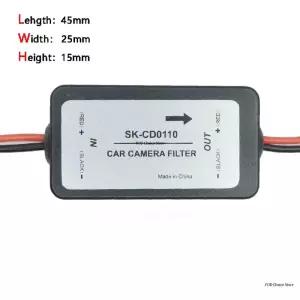 후방카메라배선 정류기 DC 12V 차량용 후면보기 카메라 릴레이 커패시터 필터 커넥터