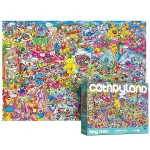 Antelope - 성인용 1000피스 퍼즐 Catndyland 직소 고해상도 매트 마감 매끄러운 테두리 먼지 없는 창의적