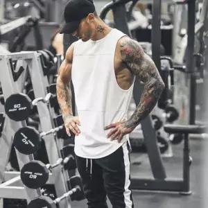 [하프클럽/]남자 레귤러핏 헬스 민소매 티셔츠 트레이닝 나시티