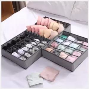 부직포 속옷 양말 넥타이 칸칸이 수납함 정리함 그레이 24칸 (WFKAEY9)