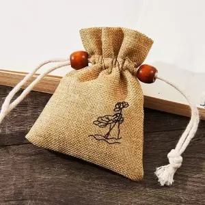 마 복주머니 방향 인테리어 소품 스트링 파우치 (WFKAFKH)