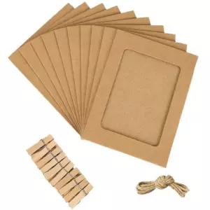 벽걸이종이액자 포토집게 프로포즈 벽걸이 폴라로이드 미니가랜드액자 4X6 (WFK9Z4A)