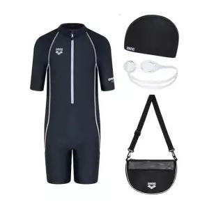 아레나 여아동 3부 반전신 수영복 수경세트 F163196