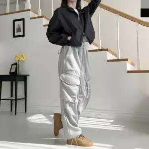 [라일리의류] Rly JMM WSF2009 스트링 지퍼 카고 트레이닝