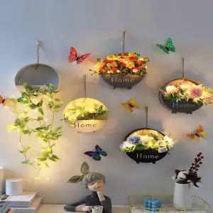 감성 인테리어 액자 빈티지 화분 디자인 꽃병 포인터 거실 TV 배경 벽 장식 장식품 침실 및 식당 벽걸이