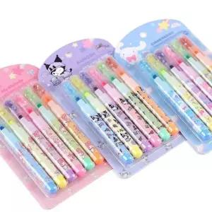 인기캐릭터형광펜 준비물 신학기 별모양 4가지스타일 특이한형광펜 6p (WFKA2N0)