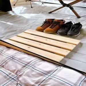 베란다발받침대 가벼운 미끄럼방지 인테리어 현관 나무발판 원목 (WFKA2VC)