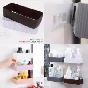 화장실정리대 트레이 화장실용선반 흡착식욕실선반 화장실벽선반 욕실홀더 흡착식