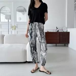 쿨원단 조거바지 여자쿨팬츠 무늬바지 페인팅 시 (WFKAMT7)