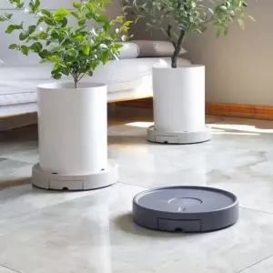 서랍형 히든바퀴 초슬림 화분받침(원형) 원형1호 28cm 그레이 (WFKAEW2)