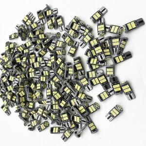 루보식 Wholesaale CANBUS T10 26SMD 4014 칩 Led 194 501 흰색 신호 램프 돔 독서 통관 조명 자동차 인테