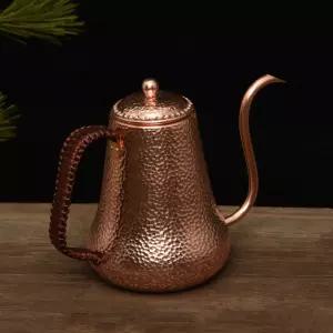 커피드립포트 구리 주전자 티포트 홈카페 손잡이 동