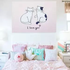 포스터 대형 패브릭 고양이 M (WFKB3X5)