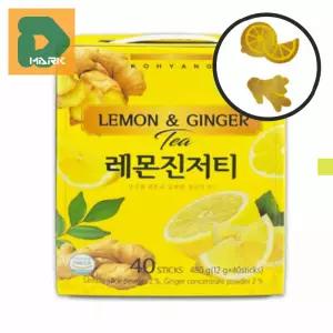 레몬진저티 40개 비타민 체온보호 티백 레몬생강차 과일차 건강 레몬차 차 생강 웰빙 허브티 음료 음료수