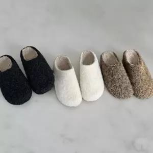 [다잇템] 여성 라이닝 슬리퍼 보온화 FW 미니멀리즘 퍼 FUR 뽀글이 슬리퍼_24004499_588872