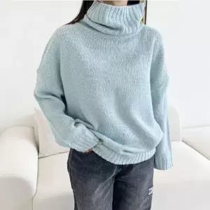캐시미어터틀넥 목폴라 겨울터틀넥 여성 루즈핏터틀넥 도톰터틀넥 스웨터