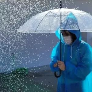 [하프클럽/]캠핑우의 일회용 블루 판초우의