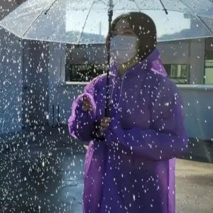 [하프클럽/]경량우비 일회용 퍼플 판초우의