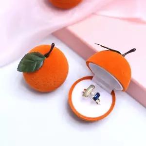 [하프클럽/]느낌상점 감귤 모양 정리함 쥬얼리 반지 목걸이 하드