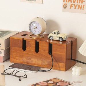 호두나무 멀티탭 콘센트 원목 페인트오래된 인테리어 정리함 페인트 빈티지 구색 보관함 정리