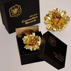 [하프클럽/]카네이션 브로치 금장미 볼펜 어버이날 스승의날 선물