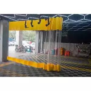 대형 투명 방수 커튼 야외 PVC 메쉬 텐트 두꺼운 캠핑 천막