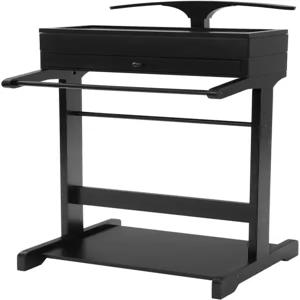 서랍이 있는 딜리난타 수트 발렛 스탠드 남성용 나무 옷 정리함 상단 트레이가 남성 바지 바가 독립형 걸이