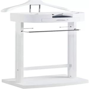 여성용 흰색 발렛 스탠드 남성용 정장 의류 수트 서랍 우드 랙 독립형 컨투어 행거 바지 신발 타이 및 벨트