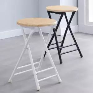 접이식 간이 의자 화장대 식탁 인테리어 스툴 체어 캠핑 식탁 사무용 휴대용 원목
