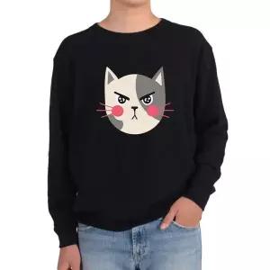 [하프클럽/]야옹이 표정 이모티콘 고양이 그림선택 맨투맨 커플티