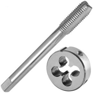 하디론 M7 X 1 탭 및 다이 세트  오른손  x 1.0 기계 스레드 라운드