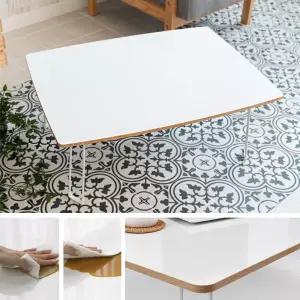 접이식 둥근 땅콩 사각 좌식티테이블 화이트 차테이블 탁자 좌탁 소파 1인