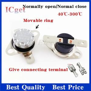 바이메탈 온도조절기 상시 폐쇄 온도 스위치 KSD301  10A  250V  40-190 도  60  70  80  125 °C  2 개
