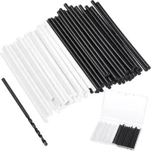 초보자를 위한 50mm x 2mm 기타 핑거보드 사이드 마커 도트와 박스 음악 악기 인레이 도트 베이스 키트