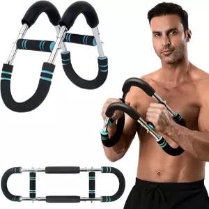 상체 운동을 위한 트위스터 팔 트레이너 - 가슴 이두근 어깨 및 팔뚝을 60-100파운드 조절 가능한 저항